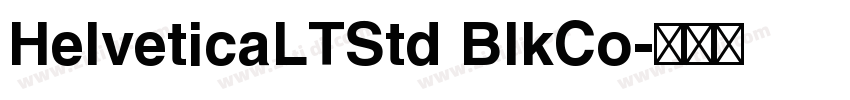 HelveticaLTStd BlkCo字体转换